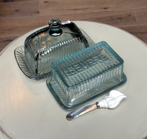 beurrier en verre "beurre"