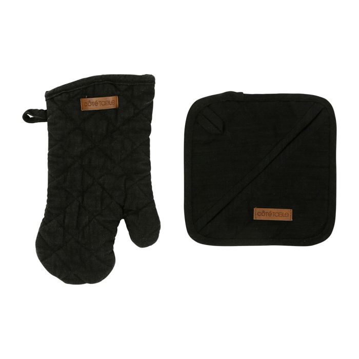 Gant et manique noir (r19390)